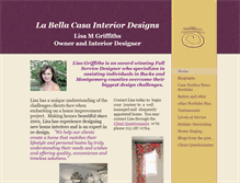 Tablet Screenshot of labellacasainteriordesigns.com